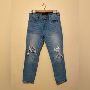 Girlfriend Boyfriend Fit Denim Jeans, Size 4-6